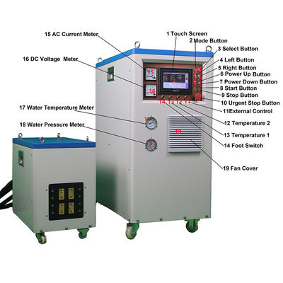 ราคาดี เครื่องทำความร้อนเหนี่ยวนำอุตสาหกรรม 10-40Khz เครื่องดับเหนี่ยวนำดิจิตอล 120KW ออนไลน์