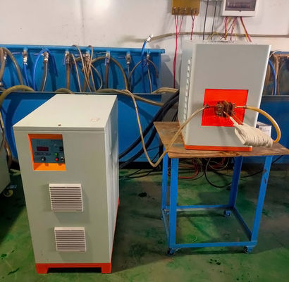 ราคาดี 80-200Khz 100KW เครื่องทำความร้อนแบบเหนี่ยวนำความถี่สูงพิเศษอุปกรณ์บำบัดความร้อนแบบเหนี่ยวนำ ออนไลน์