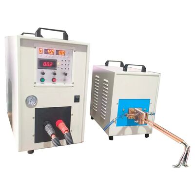 ราคาดี 20KW อุปกรณ์บําบัดความร้อนด้วยการนําเข้าความถี่สูงสุด เครื่องจักรสําหรับทําความร้อนโลหะ ออนไลน์